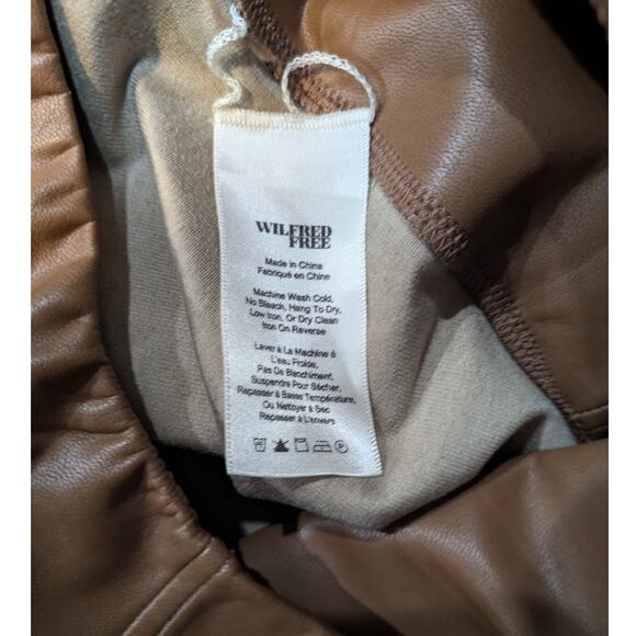 Wilfred Free Faux Leather Daria Pants Size S - Picture 5 of 8